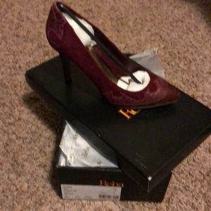 Women’s Reba Leather Heels 7.5 Wine